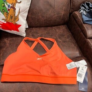 Reebok Vibrant Orange Sports Bra